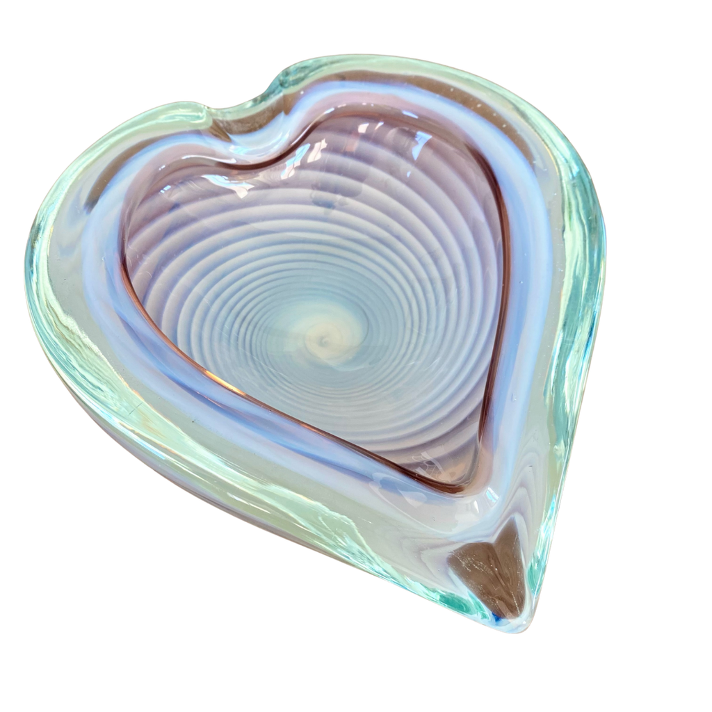 MURANO GLASS HEART ASHTRAY YES AND GOODS LLC
