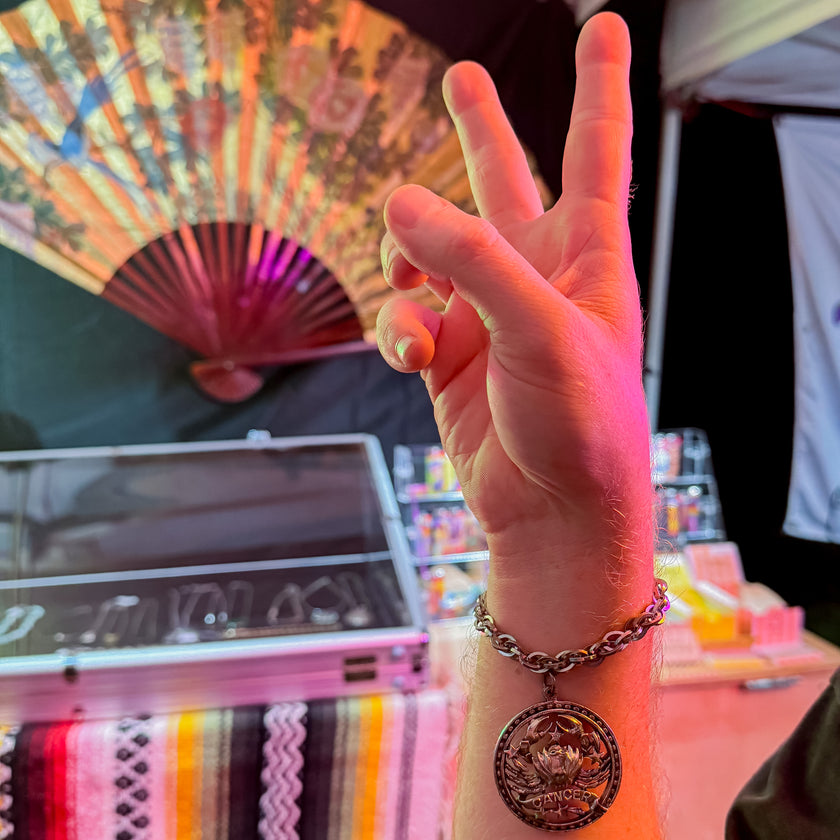 BIG CANCER ENERGY BIG DISC BRACELET