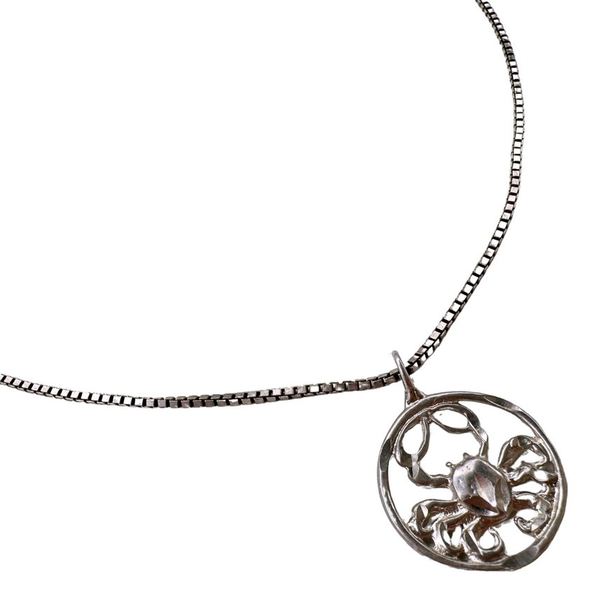 STERLING SILVER CANCER NECKLACE