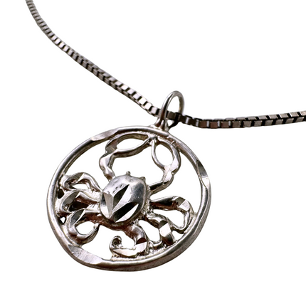 STERLING SILVER CANCER NECKLACE