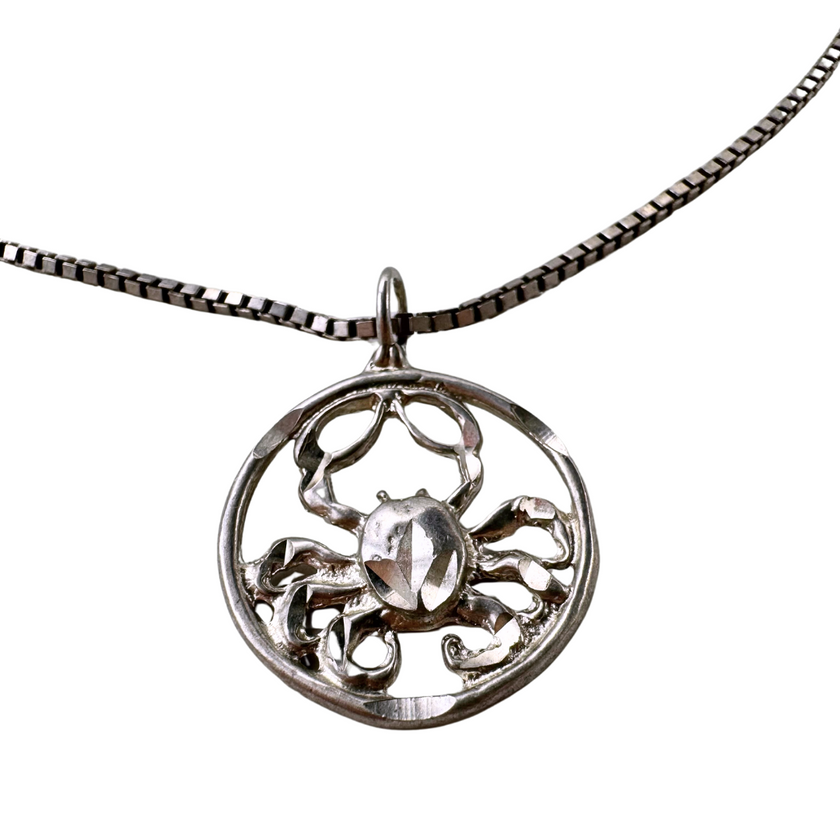 STERLING SILVER CANCER NECKLACE