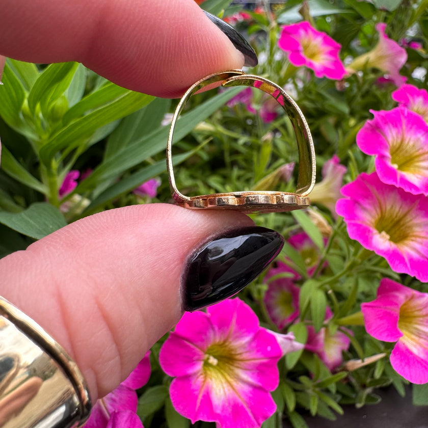 '70s PISCES ZODIAC ADJUSTABLE RING