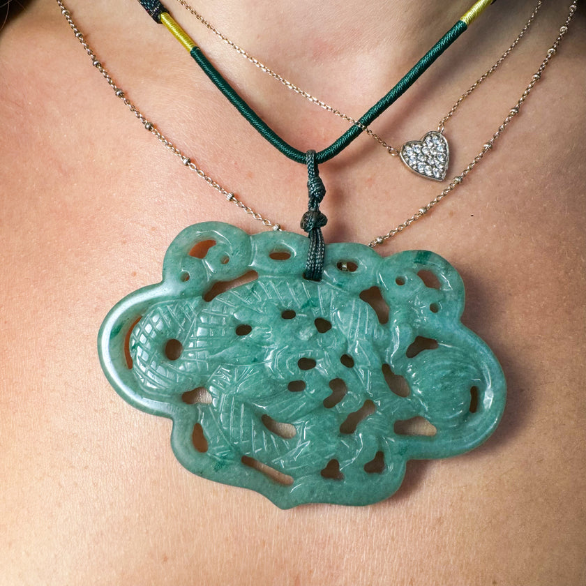 CARVED JADE DRAGON