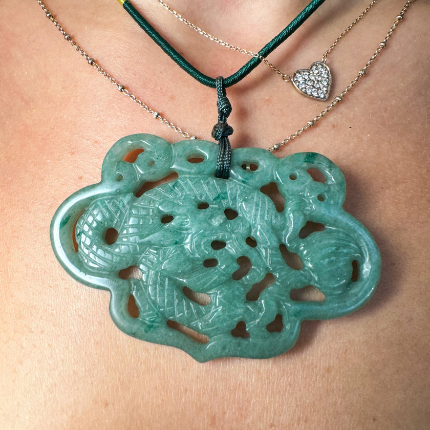 CARVED JADE DRAGON