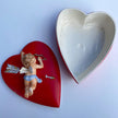 1950s LEFTON CHERUB HEART JEWELRY BOX
