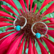 MINI TURQUOISE & STERLING HUGGIES