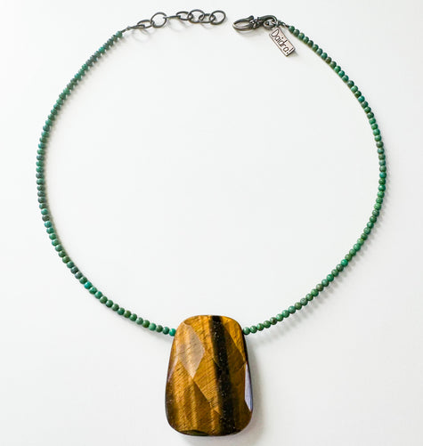 MALACHITE, TIGERS EYE & STERLING