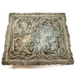 VINTAGE ORNATE CHERUB METAL JEWELRY BOX
