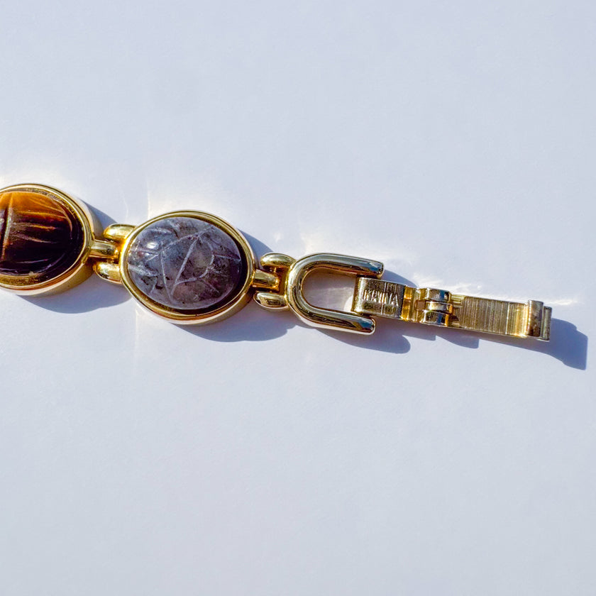 GRUEN MULTICOLOR SCARAB WATCH