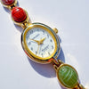 GRUEN MULTICOLOR SCARAB WATCH