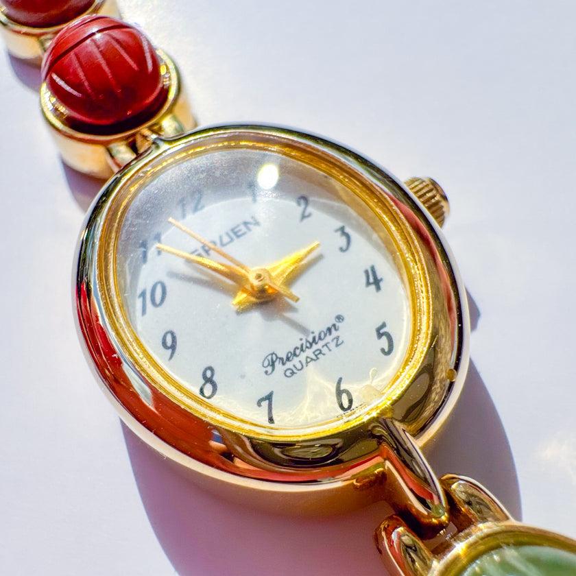 GRUEN MULTICOLOR SCARAB WATCH