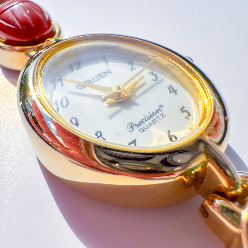 GRUEN MULTICOLOR SCARAB WATCH