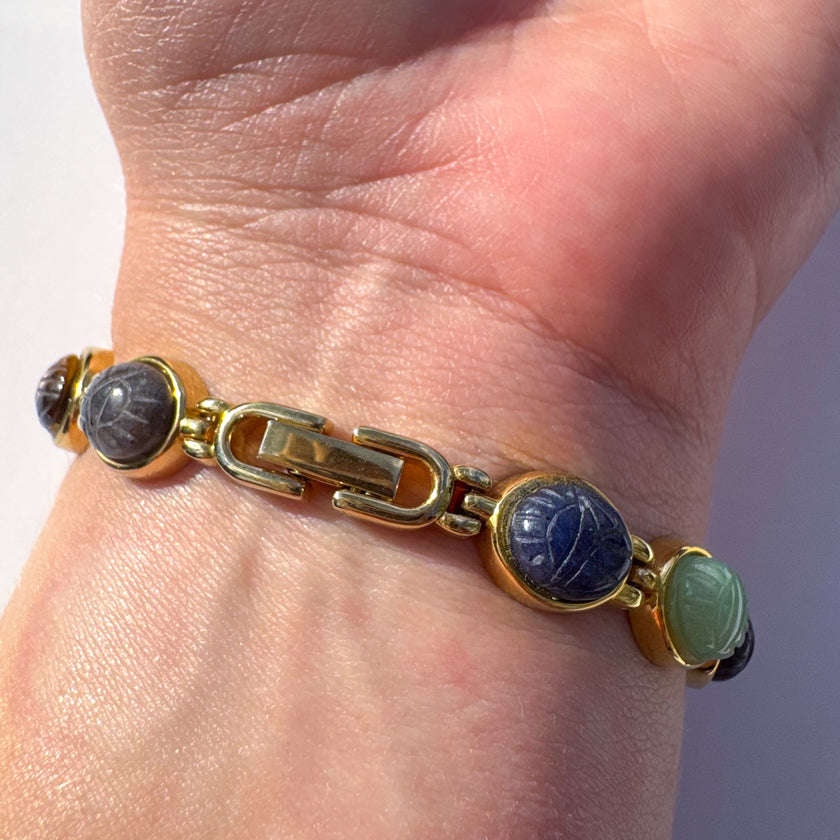 GRUEN MULTICOLOR SCARAB WATCH