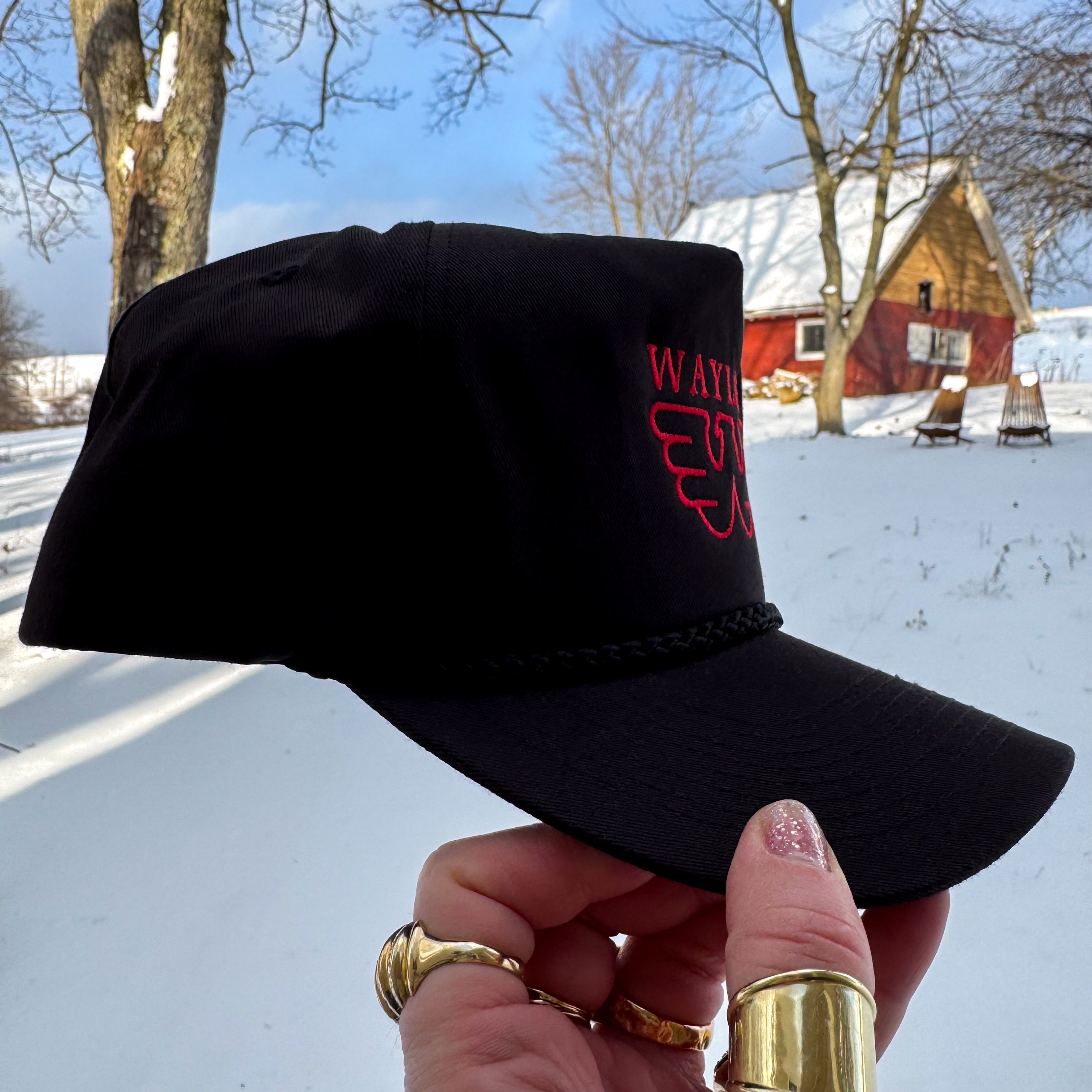 VINTAGE WAYLON JENNINGS ROPE SNAPBACK TRUCKER HAT – DEADSTOCK