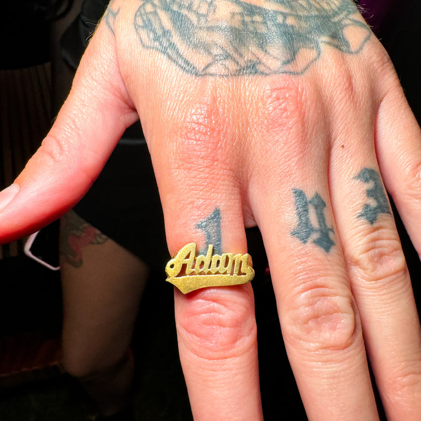 DEADSTOCK NAME RING - ADAM