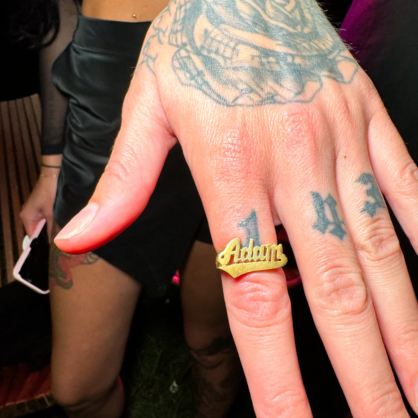 DEADSTOCK NAME RING - ADAM