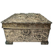 VINTAGE ORNATE CHERUB METAL JEWELRY BOX