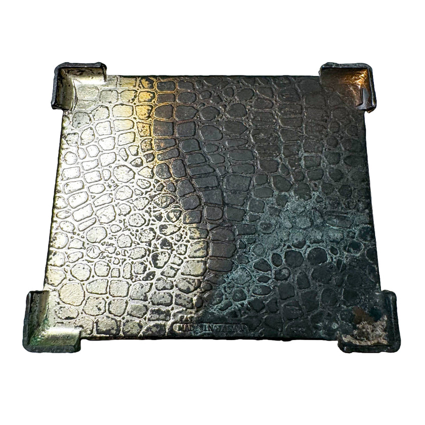 VINTAGE ORNATE CHERUB METAL JEWELRY BOX