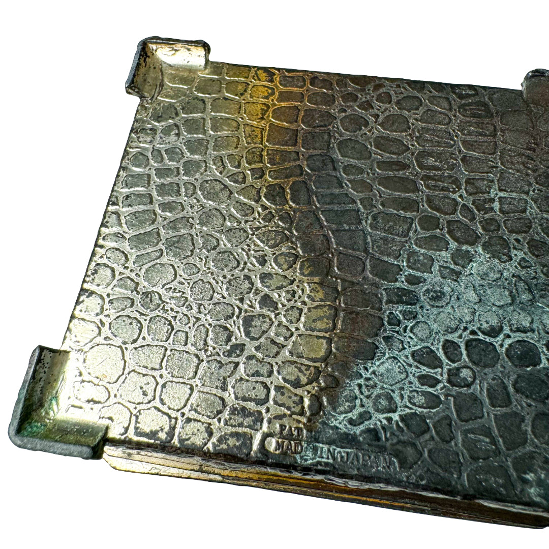 VINTAGE ORNATE CHERUB METAL JEWELRY BOX