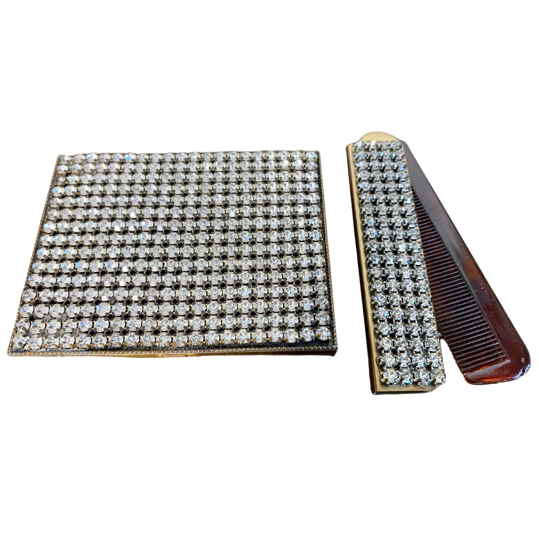 BEDAZZLED JOINT CASE & COMB SET