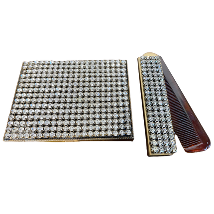 BEDAZZLED JOINT CASE & COMB SET