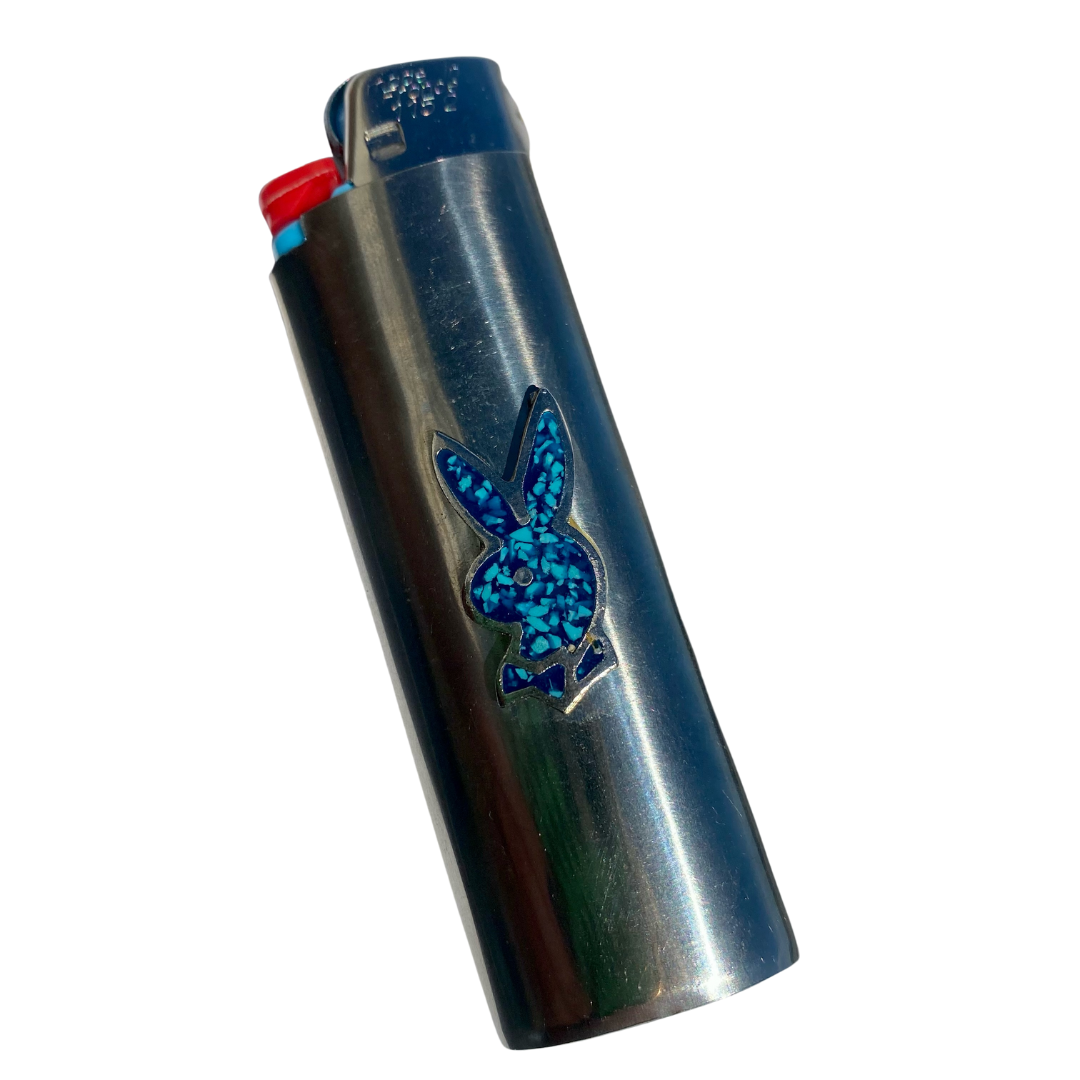 TURQUOISE PLAYBOY LIGHTER CASE