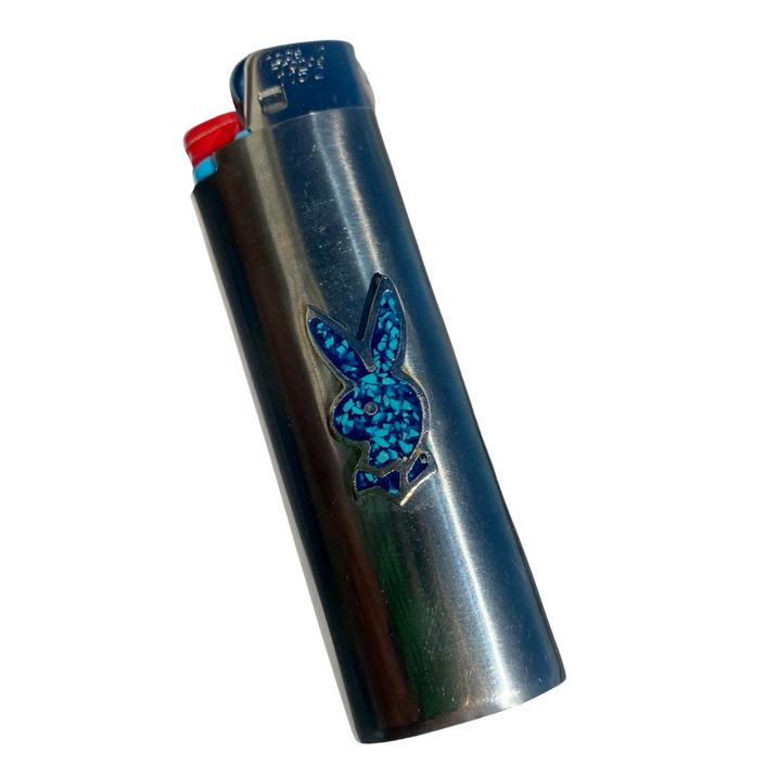 TURQUOISE PLAYBOY LIGHTER CASE