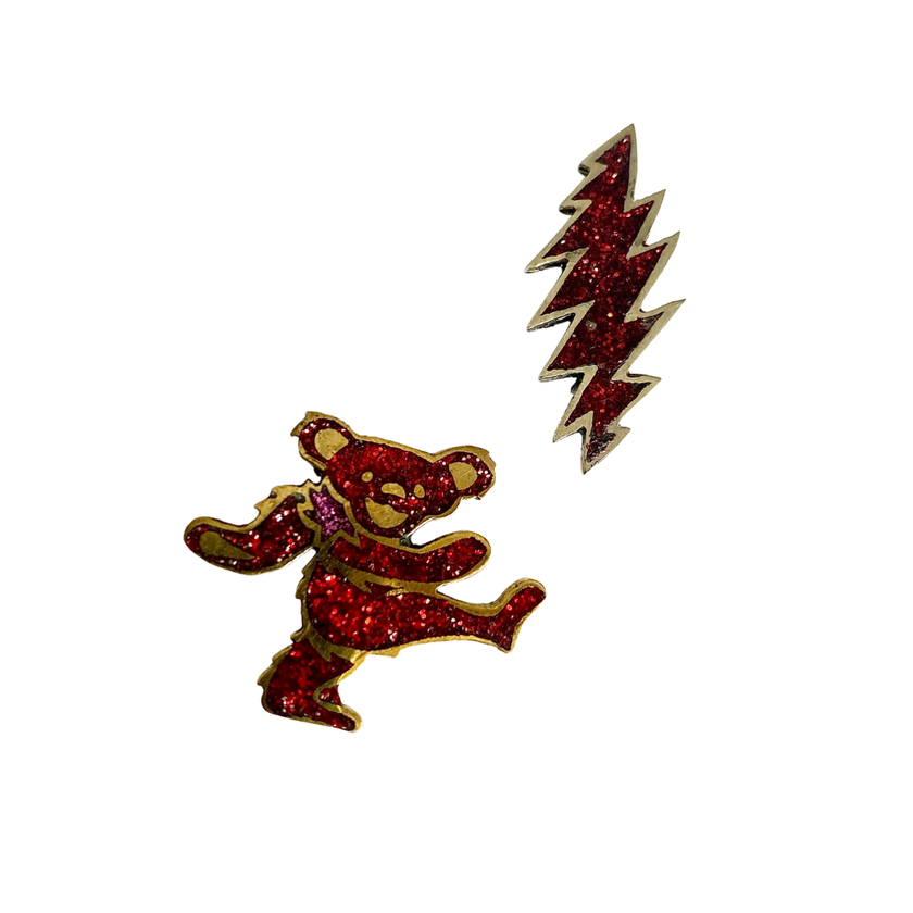 GD DANCING BEAR & BOLT PIN SET