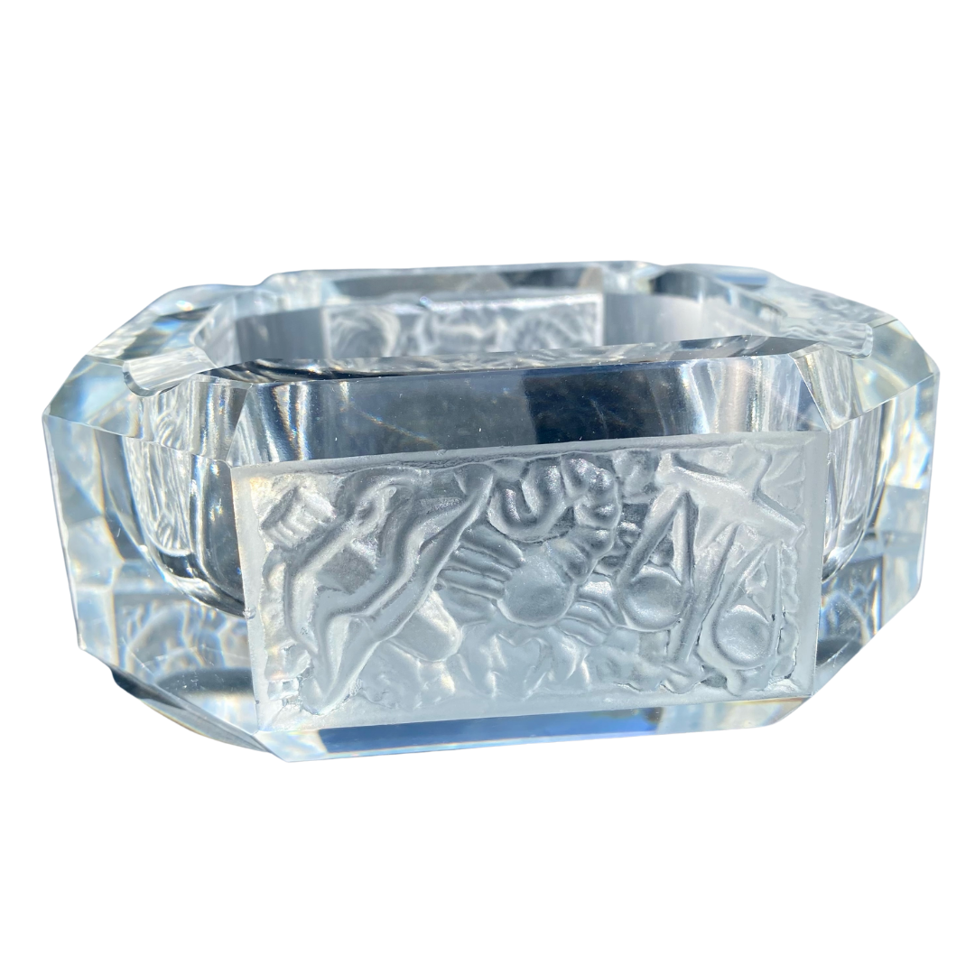 ZODIAC CRYSTAL ASHTRAY