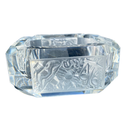 ZODIAC CRYSTAL ASHTRAY