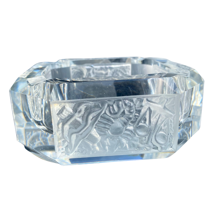 ZODIAC CRYSTAL ASHTRAY