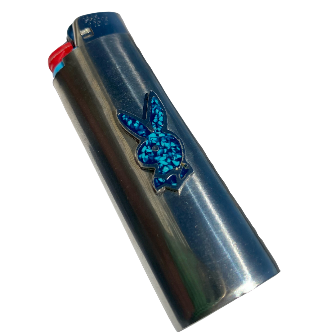 TURQUOISE PLAYBOY LIGHTER CASE