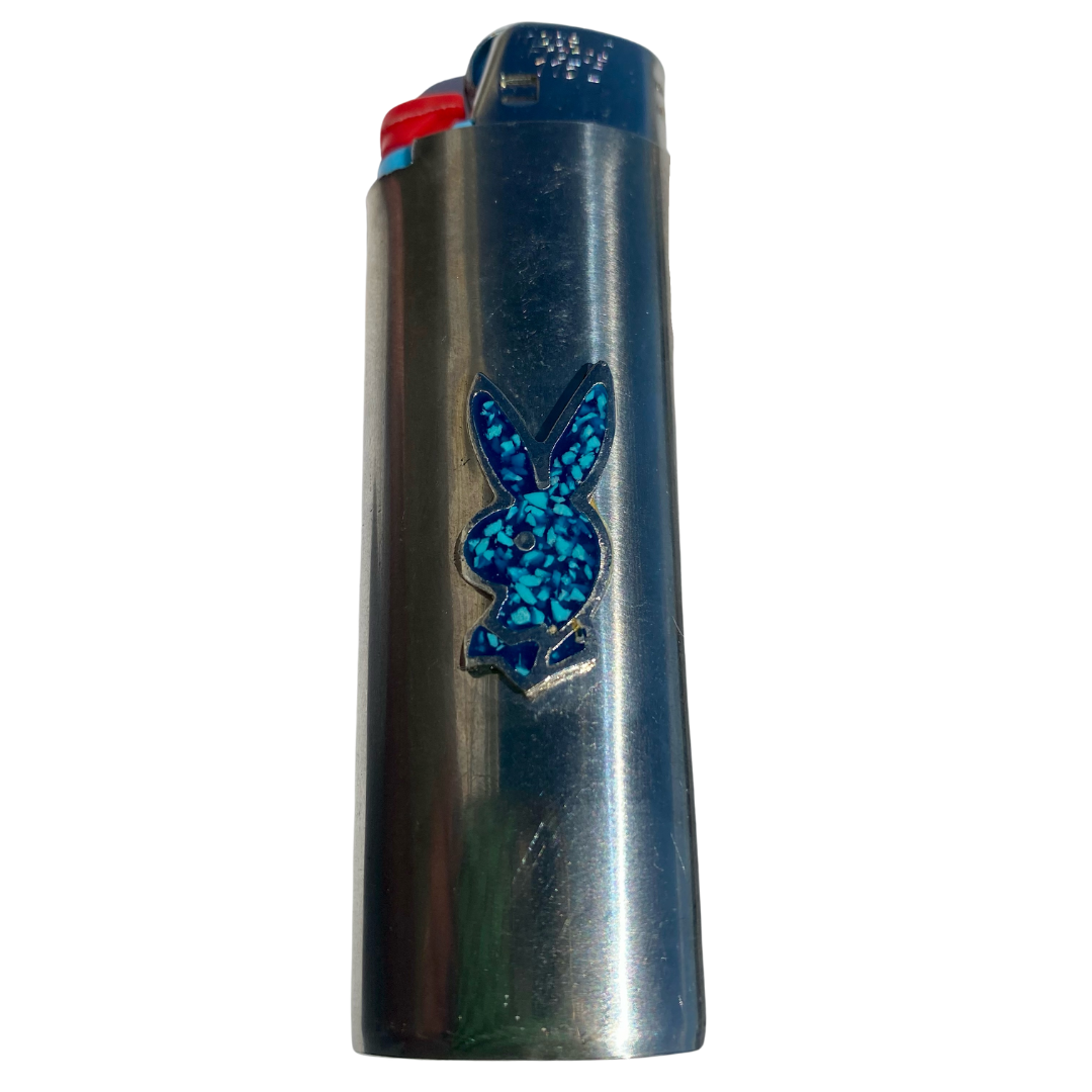 TURQUOISE PLAYBOY LIGHTER CASE