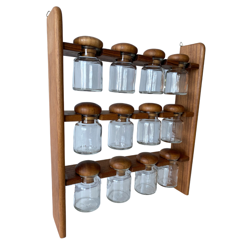 MCM TEAK SPICE RACK