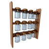 mid century modern teak spice rack