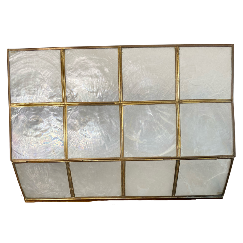 CAPIZ SHELL STASH BOX