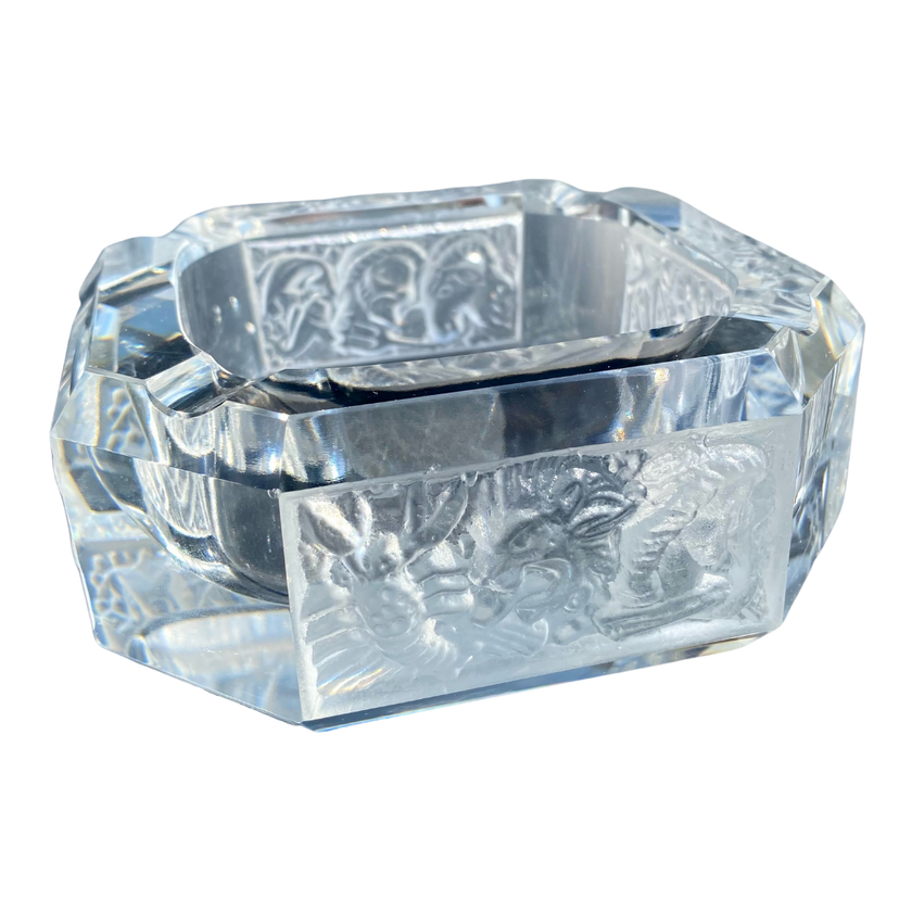 ZODIAC CRYSTAL ASHTRAY