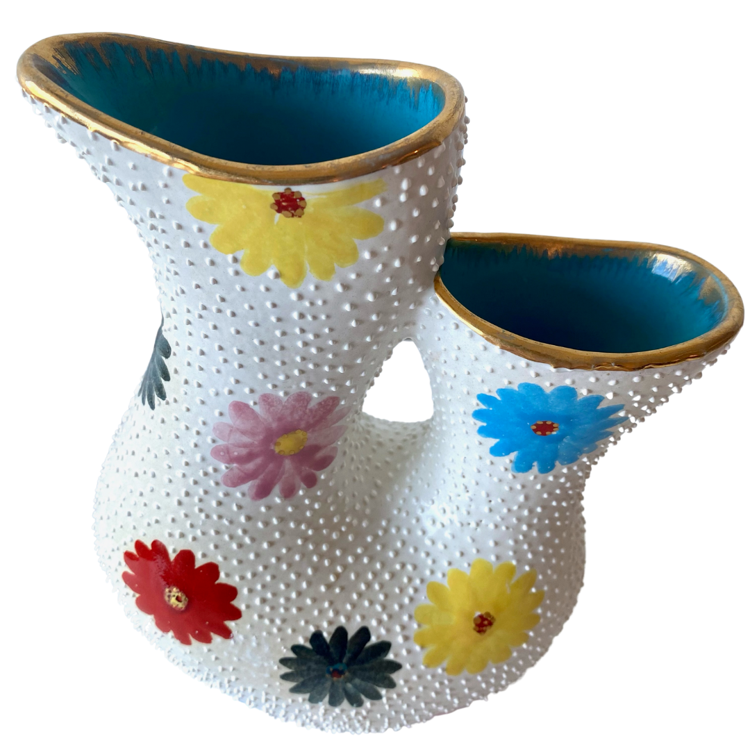 MCM HAND PAINTED ITALIAN CERAMIC VASE