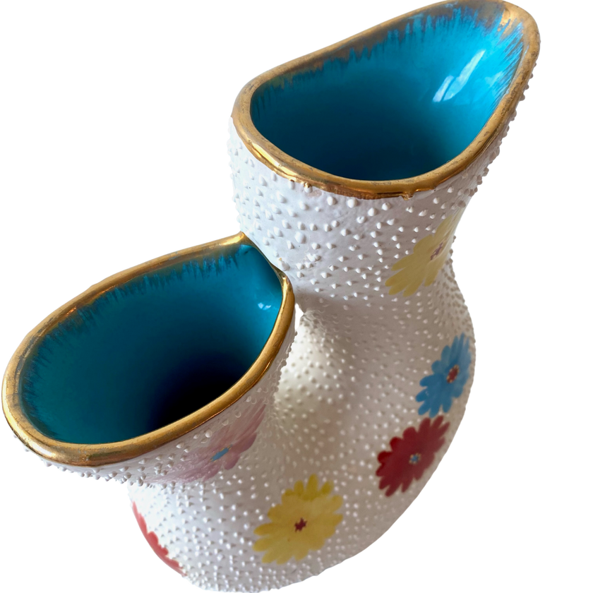 MCM HAND PAINTED ITALIAN CERAMIC VASE