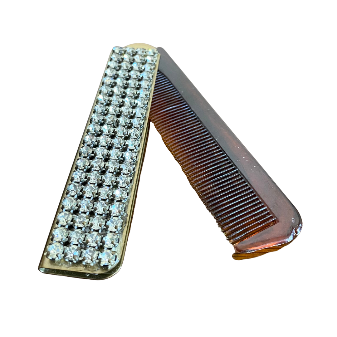 BEDAZZLED JOINT CASE & COMB SET