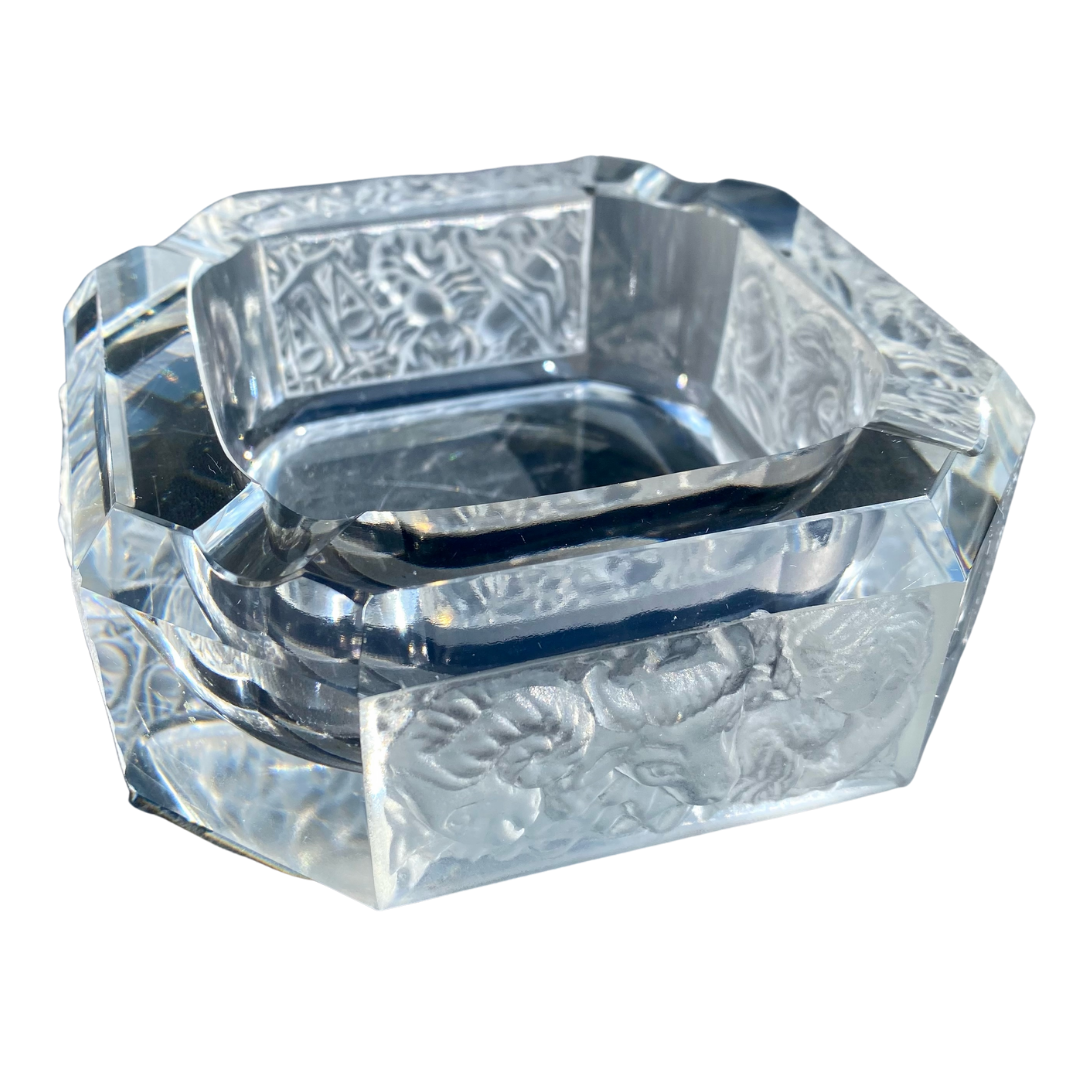 ZODIAC CRYSTAL ASHTRAY