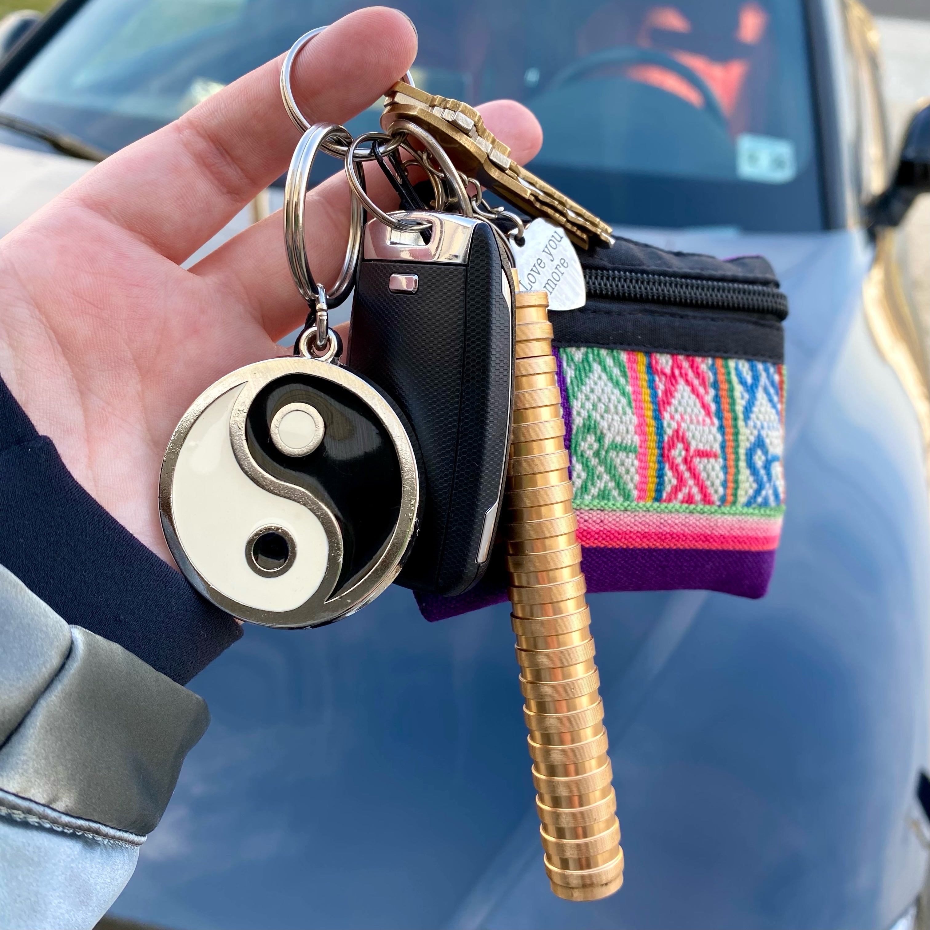 VINTAGE YIN YANG KEY CHAIN