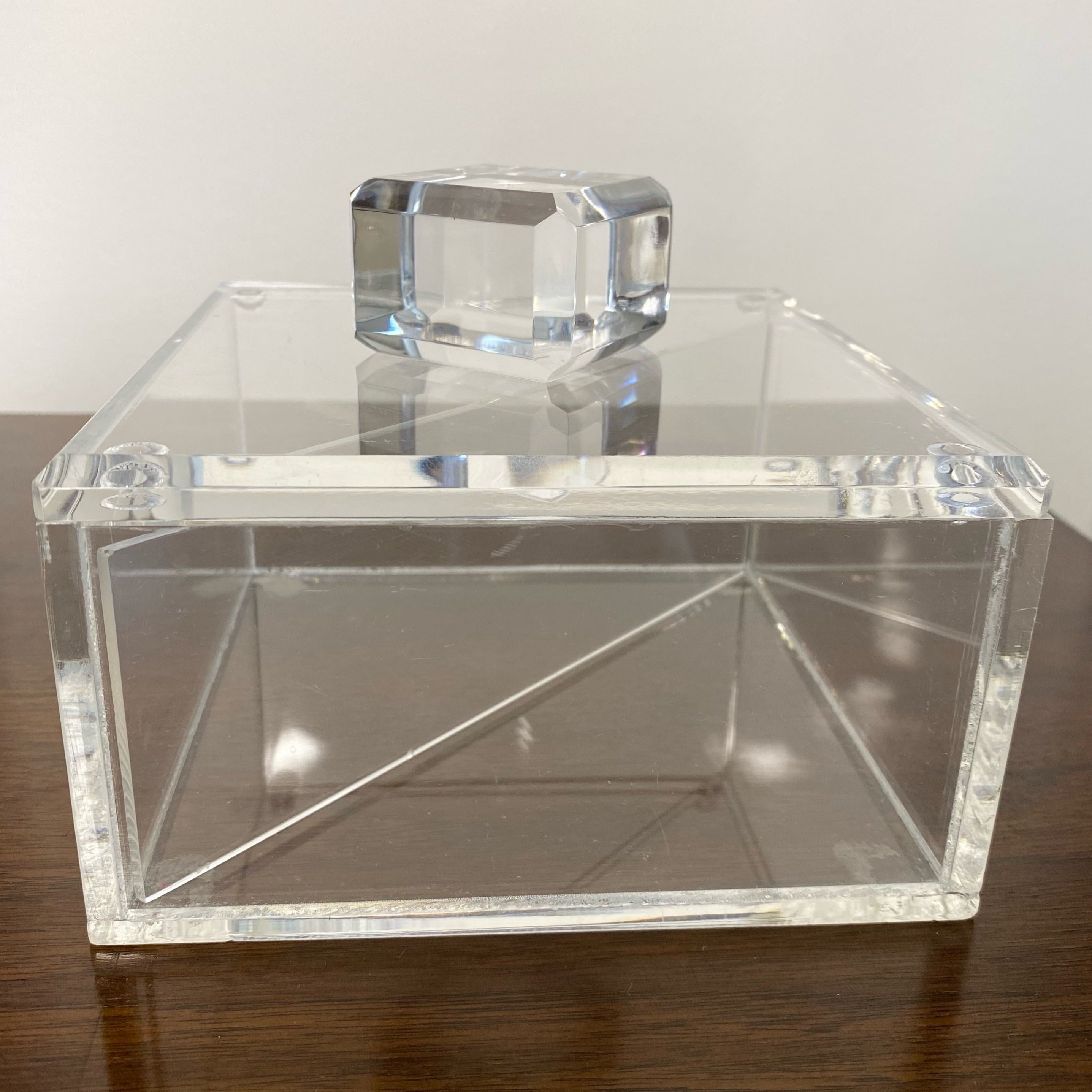 LUCITE STASH BOX