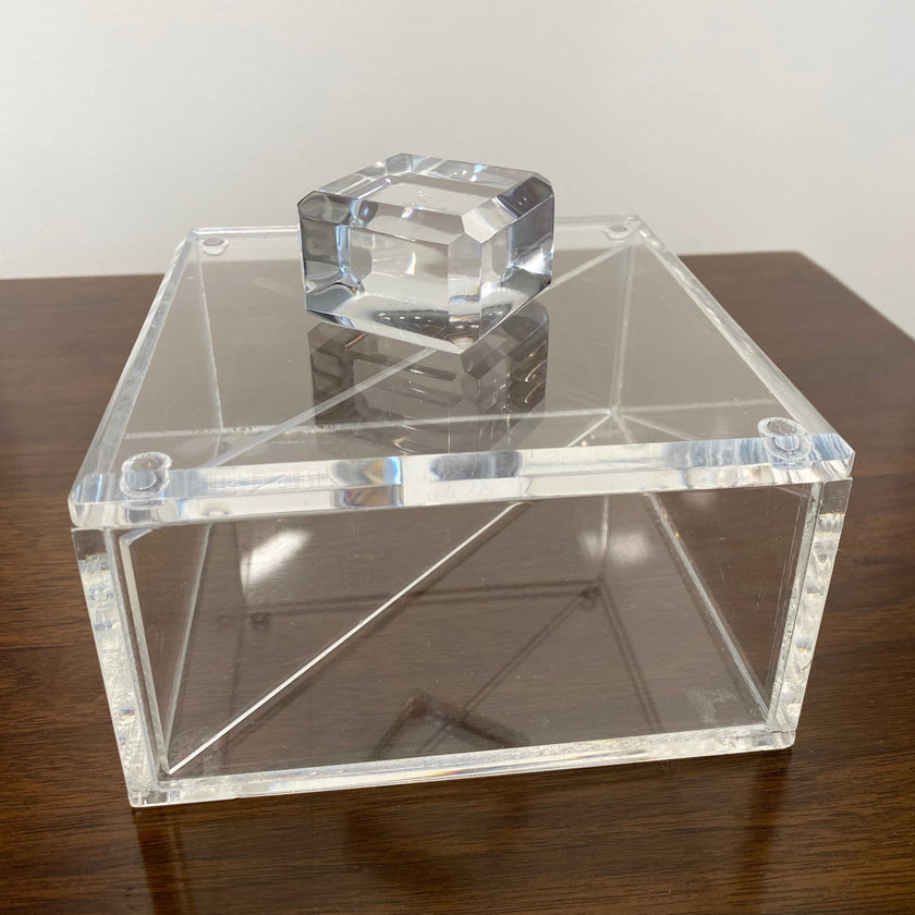 LUCITE STASH BOX
