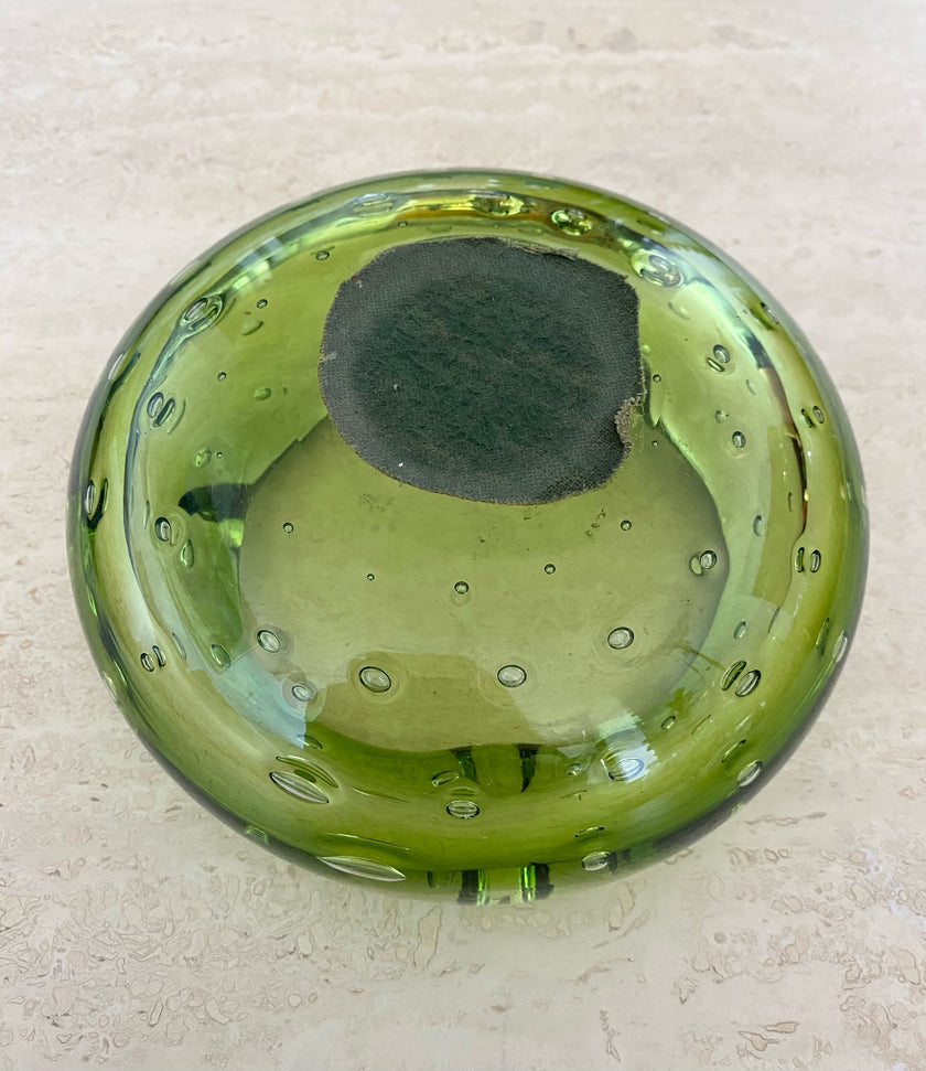 CONTROLLED BUBBLES MURANO ASHTRAY