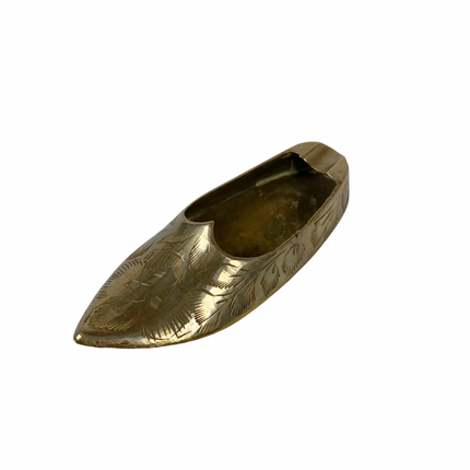 MINI BRASS SLIPPER ASHTRAY